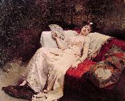 unknow artist Reclining Lady Germany oil painting reproduction